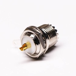 20pcs UHF Female 180 Degree Connector Front Bulkhead for Panel Mount