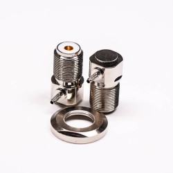 20pcs UHF Female Bulkhead Connector R/A for Front Panel Mount