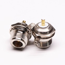 20pcs UHF Female Connector 180° UHF-KY Front Bulkhead for Panel Mount