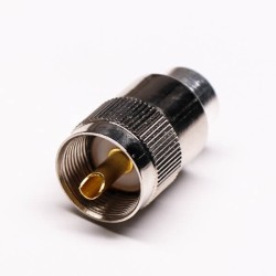 20pcs UHF Female Connector for Cable Vertical and Solder Type with Straight Knurl