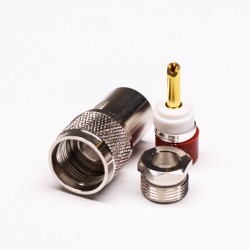 20pcs UHF Female Connector Straight for Cable Coaxial with Clamp Type