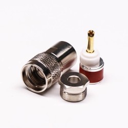 20pcs UHF Male Coaxial Connector Straight Clamp Type for Cable