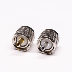 20pcs UHF Male Connector Straight Gold Plated Crimp Type for Cable