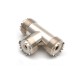 3-Way UHF Jack Female to Female 3 Ports Splitter RF T Type Adapter Connector 3-Way UHF Jack Female to Female 3 Ports Splitter RF T Type Adapter Connector
