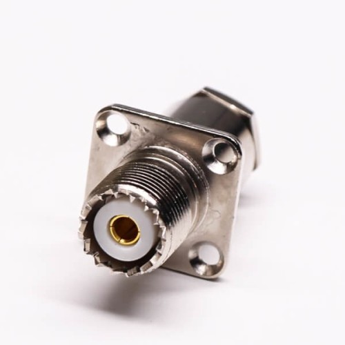 Panel Mount UHF Connector Clamp Type with Rhomibic Flange Panel Mount UHF Connector Clamp Type with Rhomibic Flange
