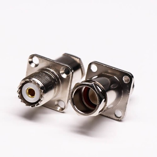 Panel Mount UHF Connector Clamp Type with Rhomibic Flange Panel Mount UHF Connector Clamp Type with Rhomibic Flange