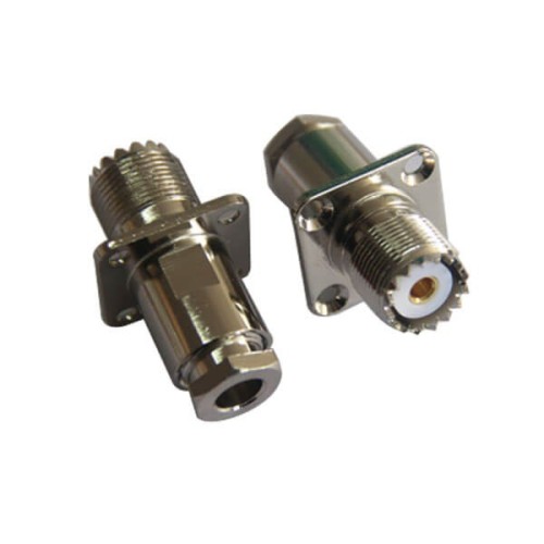 Panel Mount UHF Connector SO 239 Clamp Type for RG8 LMR400 with Flange Panel Mount UHF Connector SO 239 Clamp Type for RG8 LMR400 with Flange
