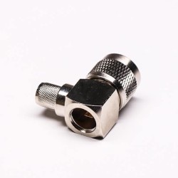 UHF 90 Degree Male Crimp Type with Knurl for Cable Connector