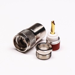 UHF Connector Coaxial Straight Clamp Type Male for Cable