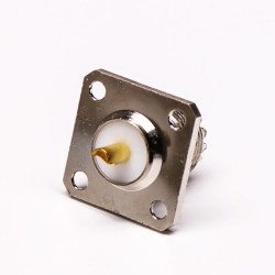 UHF Connector Female Straight with 4 Hole Flange for Panel Mount