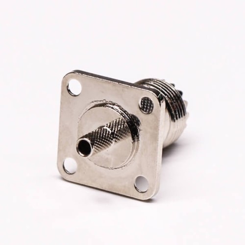 UHF Connector Flange Mount Female 4 Hole for Panel Mount UHF Connector Flange Mount Female 4 Hole for Panel Mount