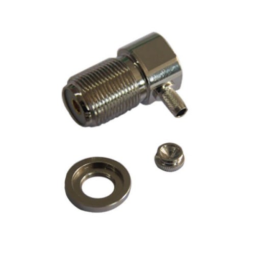 UHF Connector Jack Right Angled Crimp Type for Cable UHF Connector Jack Right Angled Crimp Type for Cable