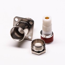 UHF Connector Jack Vertical and Clamp Type for Flange Mount