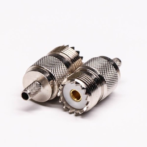 UHF Crimp Connectors Female Crimp Type with Knurl for Cable UHF Crimp Connectors Female Crimp Type with Knurl for Cable