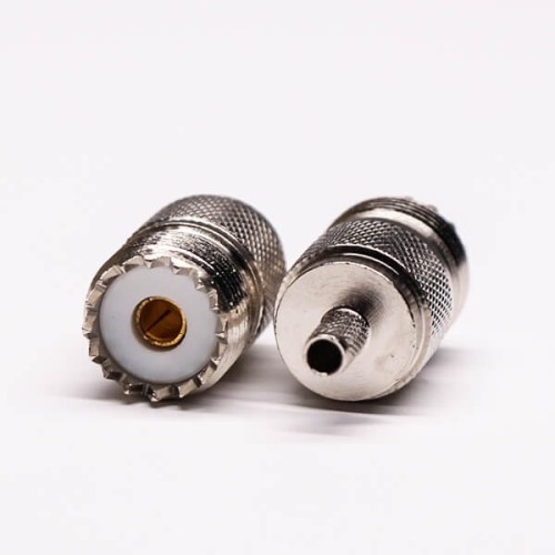 UHF Crimp Connectors Female Crimp Type with Knurl for Cable UHF Crimp Connectors Female Crimp Type with Knurl for Cable