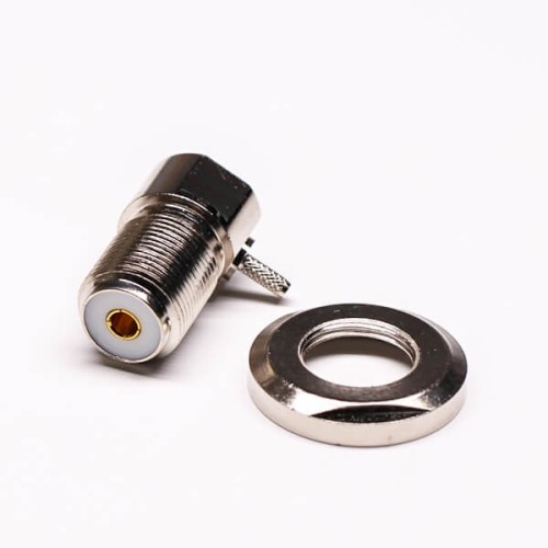 UHF Female Bulkhead Connector R/A for Front Panel Mount UHF Female Bulkhead Connector R/A for Front Panel Mount