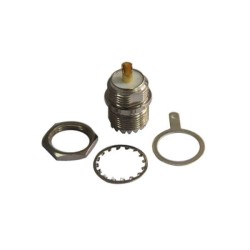 UHF Female Connector Straight Bulkhead for Panel Mount