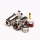 UHF Female Connector Straight for Cable Coaxial with Clamp Type UHF Female Connector Straight for Cable Coaxial with Clamp Type