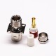 UHF Female Connector with 4 Hole Flange Clamp Type for Panel Mount