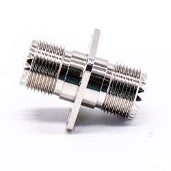 UHF Female Flange Mount Straight Connector for Rear Bulkhead