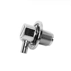 UHF Jack Female Coaxial Connector Right Angle Solder Type for Cable RG142/RG223