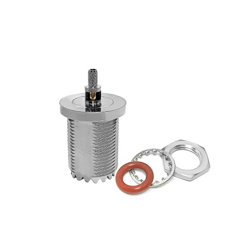 UHF Jack Female Crimp Connector Coaxial with Nut for Cable RG316/RG174 UHF Jack Female Crimp Connector Coaxial with Nut for Cable RG316/RG174