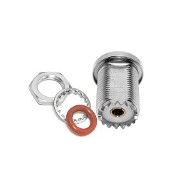 UHF Jack Female Crimp Connector Coaxial with Nut for Cable RG316/RG174