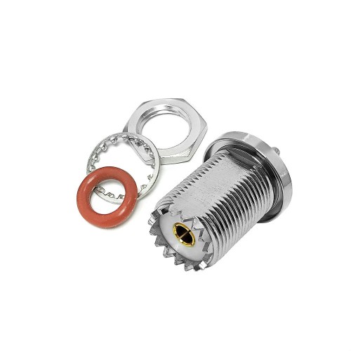 UHF Jack Female Crimp Connector Coaxial with Nut for Cable RG316/RG174 UHF Jack Female Crimp Connector Coaxial with Nut for Cable RG316/RG174