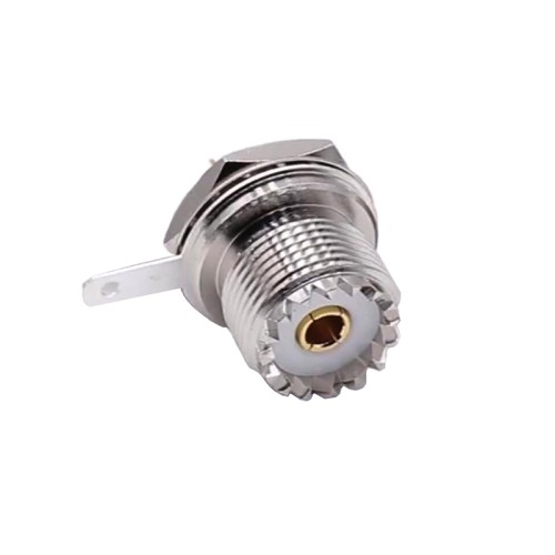 UHF Jack Female Crimp Connector for Cable, with Nut Washer Intercom RF Connector UHF Jack Female Crimp Connector for Cable, with Nut Washer Intercom RF Connector