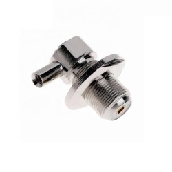 UHF Jack Female Right Angle Connector Solder for Cable RG316/RG174