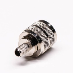 UHF Male Coaxial Connector 180 Degree Sliver Plated Crimp Type for Cable