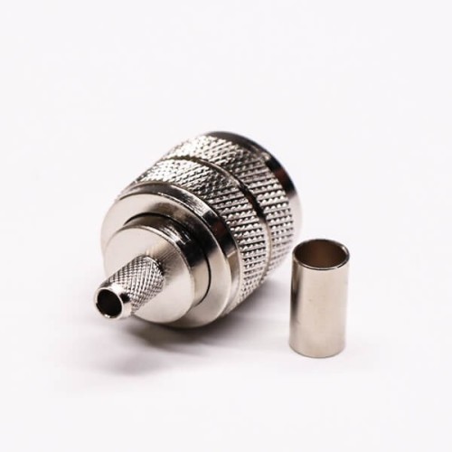 UHF Male Coaxial Connector Straight Crimp Type for Cable UHF Male Coaxial Connector Straight Crimp Type for Cable