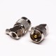 UHF Male Connector 90° Gold Plated Crimp Type for Cable UHF Male Connector 90° Gold Plated Crimp Type for Cable