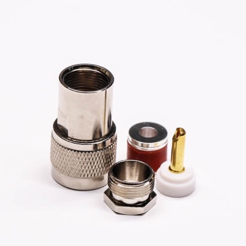 UHF Male Connector with Gold Plated Clamp Type for Cable UHF Male Connector with Gold Plated Clamp Type for Cable