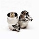 UHF Male Right Angle 90 Degree Coaxial Connector Crimp for Cable RG58 RG142 UHF Male Right Angle 90 Degree Coaxial Connector Crimp for Cable RG58 RG142