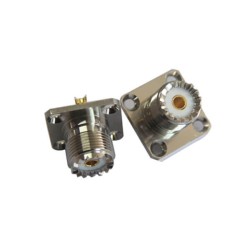UHF Panel Connector SO 239 4Hole Flange for Mount