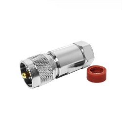 UHF Plug Male RF Connector Clamp for 1/2 Supersoft Coax Cable