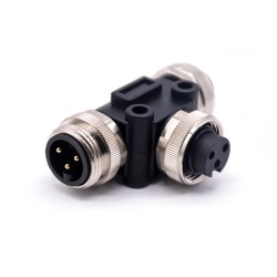 7/8 Splitter 3 Pin 7/8 Plug to 7/8 Dual JackT Type Connector