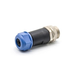 M7/8 Field Wireable Connector 5 pin Male Straight UnShielded Plastic PG13.5