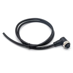 M7/8 Jack 5 Pin R/A 1m 18AWG Single Ended Cable UnShielded Molded Cable Connector