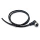M7/8 Jack 5 Pin R/A 1m 18AWG Single Ended Cable UnShielded Molded Cable Connector M7/8 Jack 5 Pin R/A 1m 18AWG Single Ended Cable UnShielded Molded Cable Connector