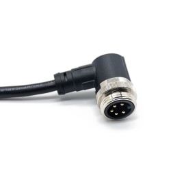 M7/8 Plug 5 Pin R/A 1m 18AWG Single Ended Cable UnShielded Molded Cable Connector