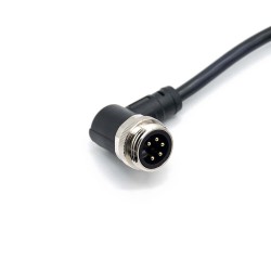 M7/8 Plug 5 Pin R/A 1m 18AWG Single Ended Cable UnShielded Molded Cable Connector