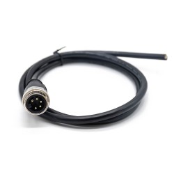 M7/8 Plug 5 Pin Straight 1m 18AWG Single Ended Cable UnShielded Molded Cable Connector