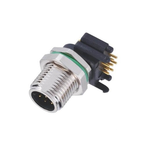 10pcs M12 8 pin Male Connector With Right-Angled PCB Contacts 10pcs M12 8 pin Male Connector With Right-Angled PCB Contacts