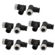 10PCS M12 8 Pins Female Cable Mount Connector Right Angle Assembly Cable Plug 10PCS M12 8 Pins Female Cable Mount Connector Right Angle Assembly Cable Plug