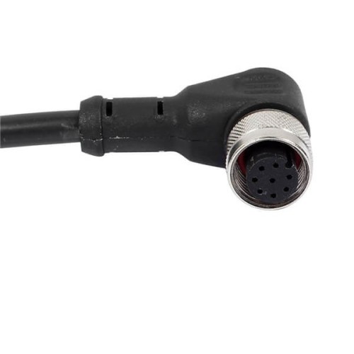 10pcs M12 8 Pole Cable Female A-Coding Angled Molded Cable 1M AWG24 10pcs M12 8 Pole Cable Female A-Coding Angled Molded Cable 1M AWG24