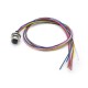 10pcs M12 8pin Female Panel Mount Connector With 50CM Length Single Wires 10pcs M12 8pin Female Panel Mount Connector With 50CM Length Single Wires