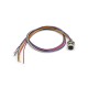 10pcs M12 8pin Female Panel Mount Connector With 50CM Length Single Wires 10pcs M12 8pin Female Panel Mount Connector With 50CM Length Single Wires