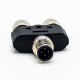 10pcs M12 Adaptor 4Pin Pole Surface Mount Male and Female Contacts 10pcs M12 Adaptor 4Pin Pole Surface Mount Male and Female Contacts
